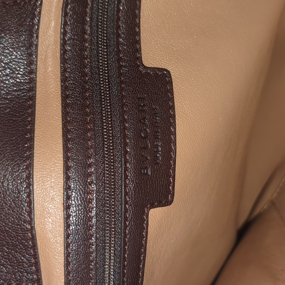 BVLGARI Suede Tote – Like New ✨Elettra-Collezione 1910 Rare - Picture 9 of 15